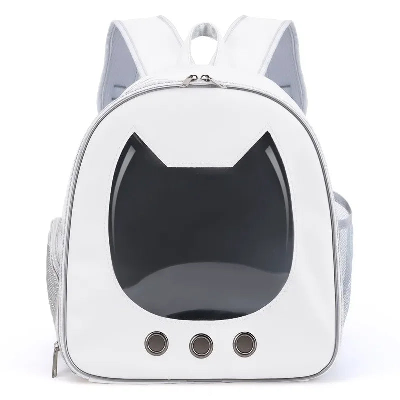 Portable Transparent Pet Backpack Foldable Outdoor Carrying Cats Bag Breathable Travel Bags for Kittens/Dogs Going Out Pets Bag