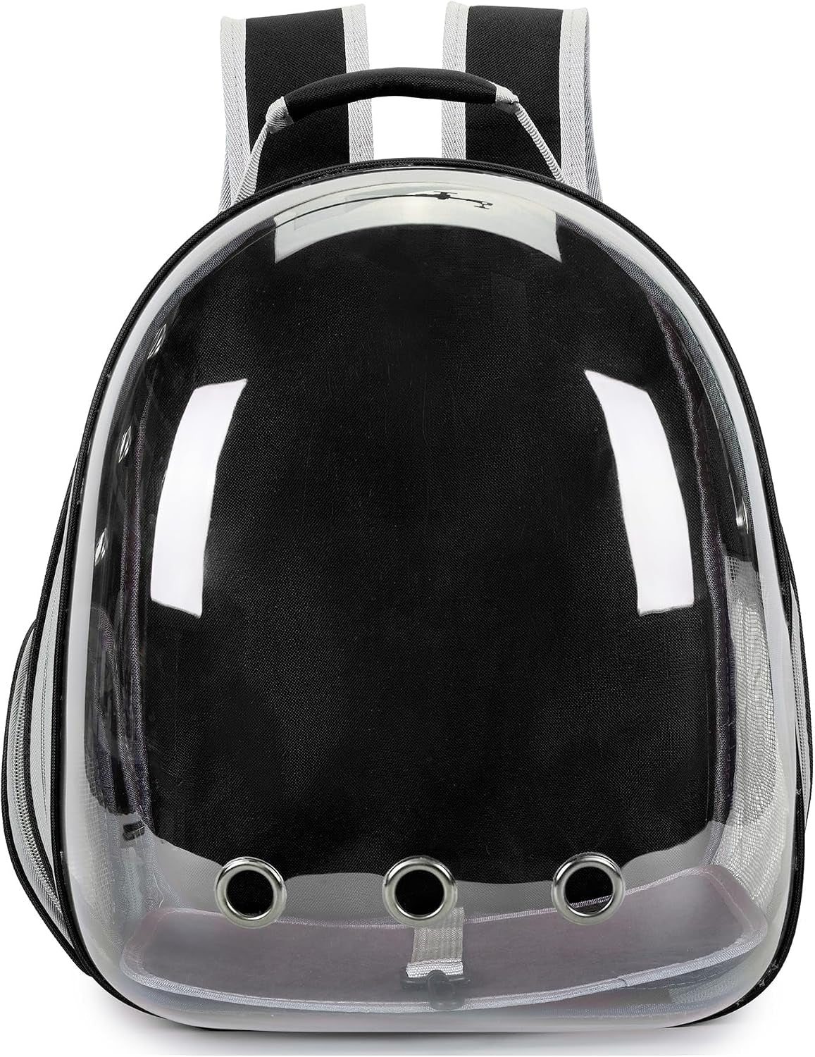 Cat Bubble Backpack Carrier for Small Medium Dogs Cats Carrying Bag, Airline Approved Pet Travel Carrying Bag Dog Hiking Walking Outdoor Backpack (Black)
