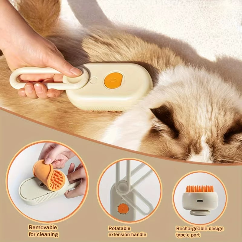 Katze Hund Haustier Reinigung Massage Spray Kamm, Haustier Unterwolle Haar Entfernung Slicker Pinsel Für Hund Und Katze Pflege Werkzeug