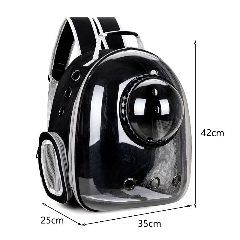 Haustier Katze Tragetasche Platz Haustier Rucksäcke Atmungsaktive Tragbare Transparent Rucksack Welpen Hund Transport Träger Raum Kapsel Taschen